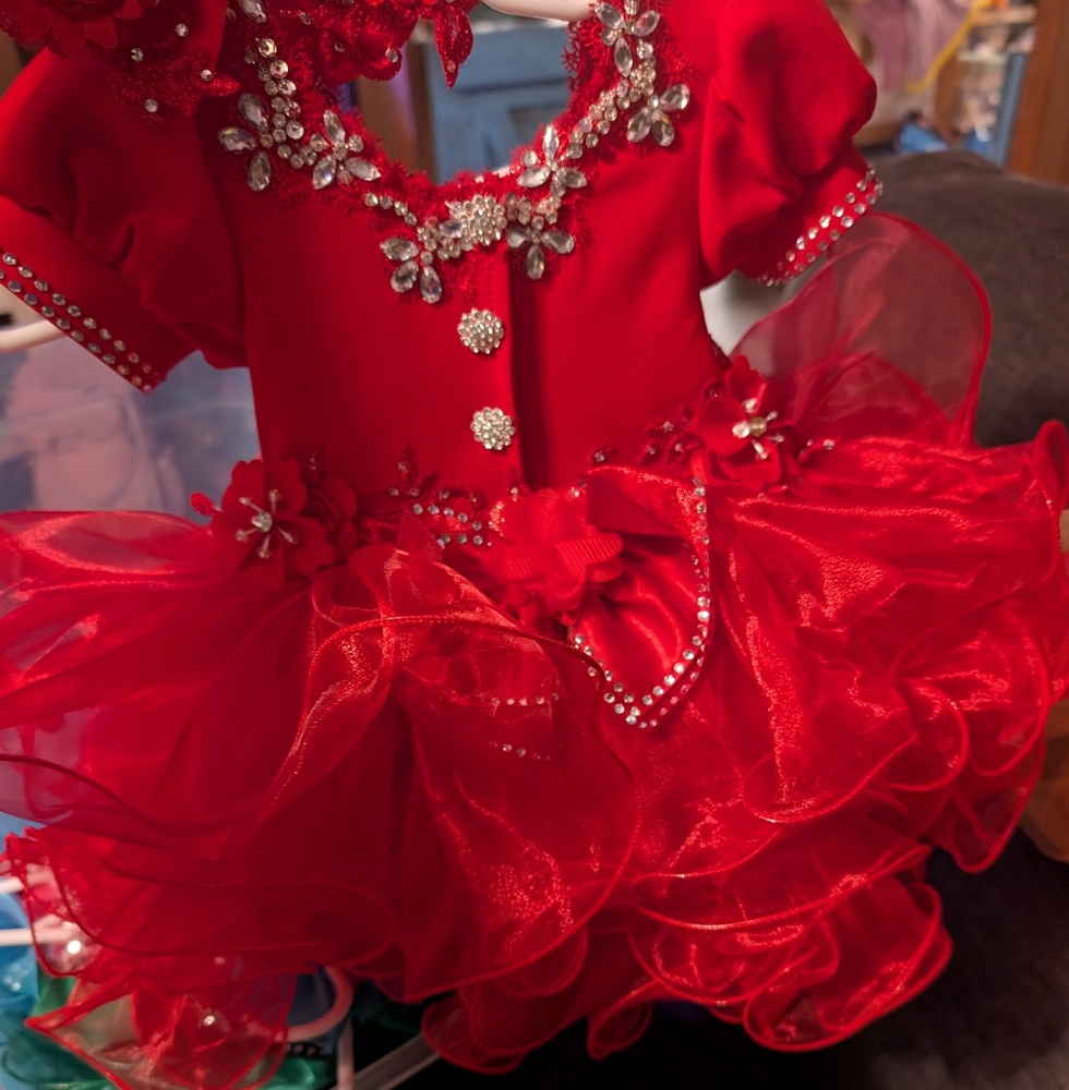 Elegant Red Kids  Dress